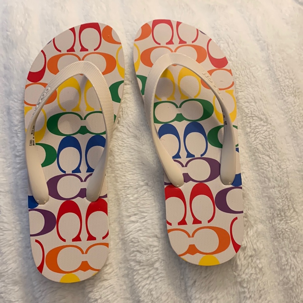 Multi Color Coach Flip Flop